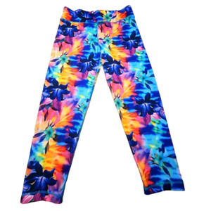 Womens M Leggings/  Pretty, Colorful Bright flowers Velocity